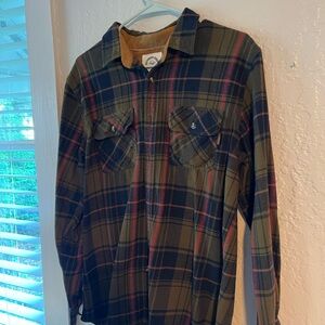Plaid Button-Up Shirt